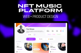 Klezma - NFT Music Platform Web App Design